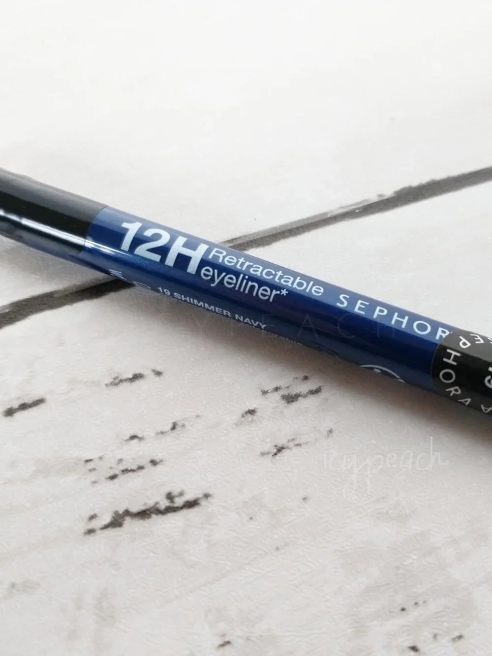 Sephora Shimmer Navy Waterproof 12HR Retractable Eyeliner Pencil 19 New Classic
